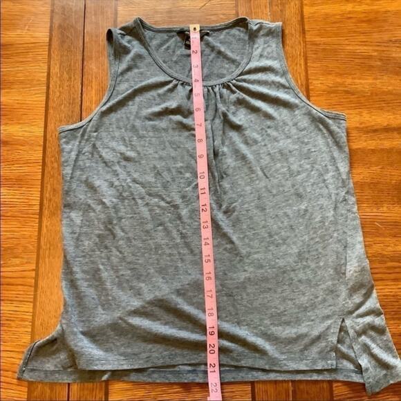 BANANA REPUBLIC Blue Gray Scoop Neck Sleeveless Blouse Size Small - Picture 6 of 9